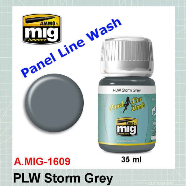 AMMO Mig 1609 Panel Line Wash Storm Grey
