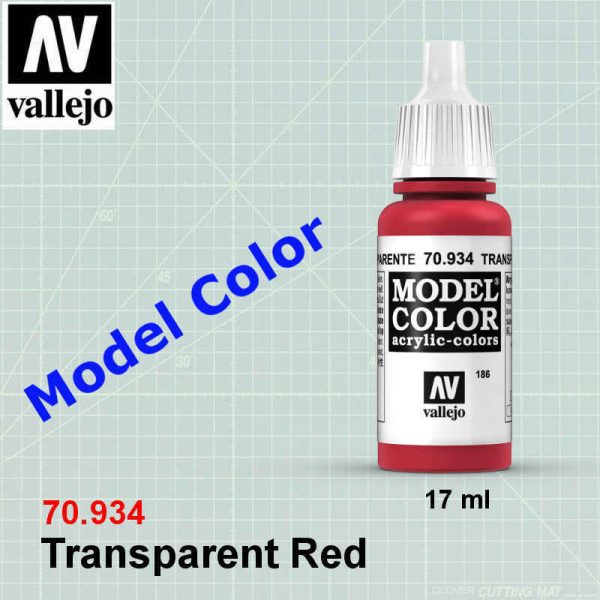 VALLEJO 70934 Transparent Red