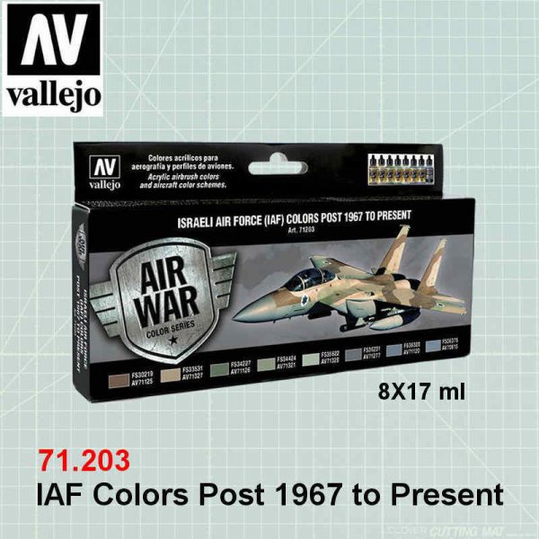 VALLEJO 71203 IAF Colors Post 1967 to Present