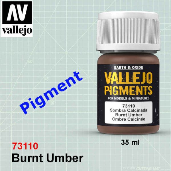 Vallejo 73110 Burnt Umber Pigment