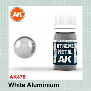 צבע אלומיניום לבן מטלי