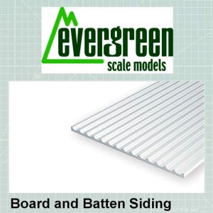 Evergreen 4542, Board and Batten Siding 1.80mm Spacing