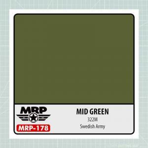 Lacquer Paint Mid Green 322M