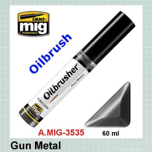 AMMO Mig oil paint gun metal