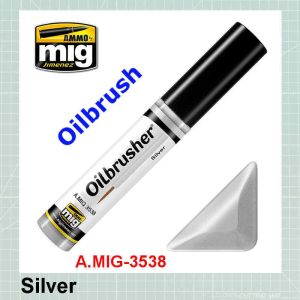Silver oil paint