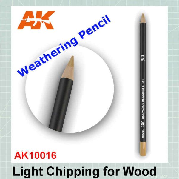 Light Chipping for Wood Weathering Pencil