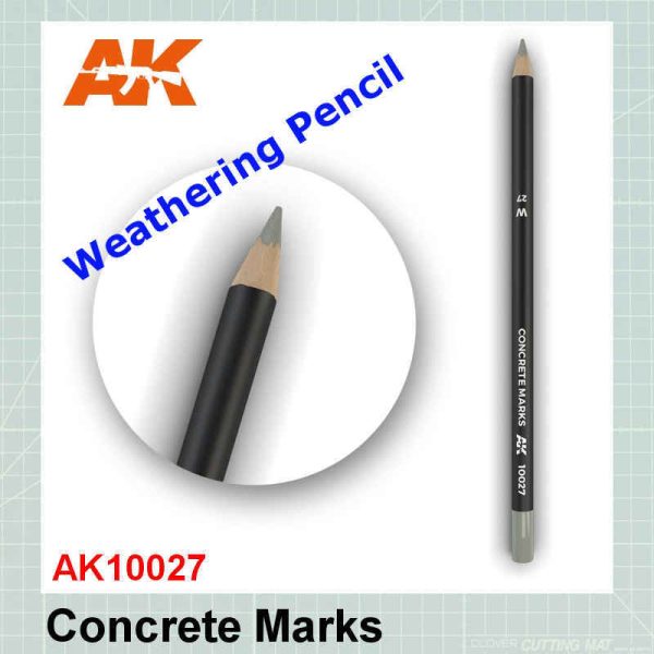 Concrete marks Weathering Pencil