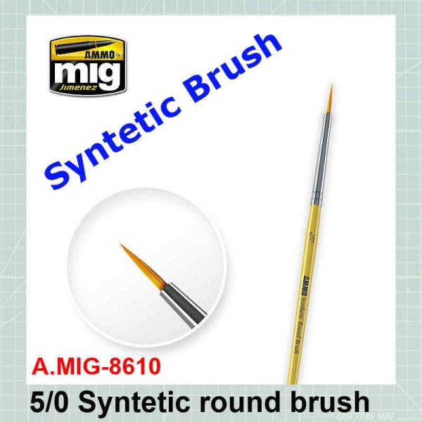 Syntetic round brush #5/0 AMIG-8610