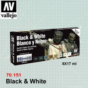 Black & White Paint Set 70150