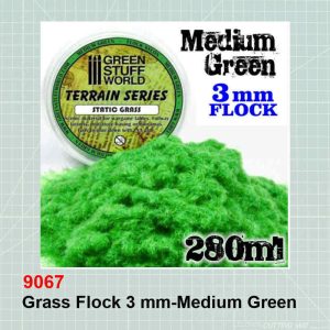 Grass Flock 3 mm-Medium Green 9067