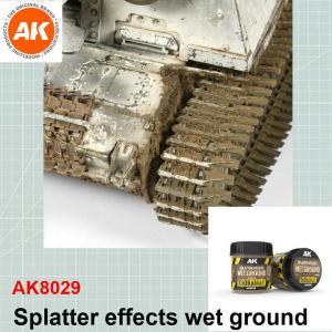 Splatter effects wet ground