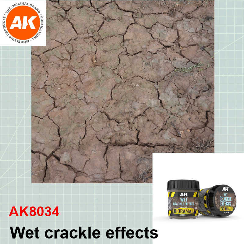 Wet crackle effects